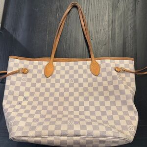 Louis Vuitton Blue Damier Canvas Neverfull bag